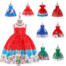 New Christmas Dress For Girls Costume Kids Dresses For Girls Princess Dress Children